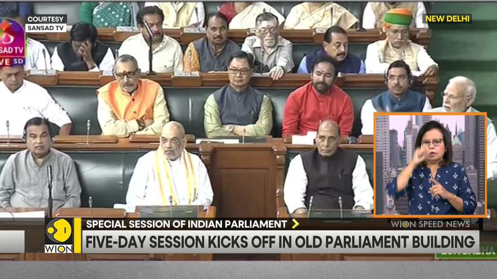 Five-day Indian Parliament Special Session kicks off in old parliament building