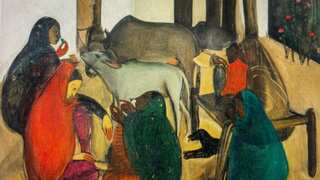Amrita Sher-Gil's painting The Story Teller auctioned at a record $ 7.4 million