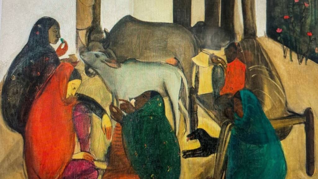 Amrita Sher-Gil's painting The Story Teller auctioned at a record $ 7.4 million