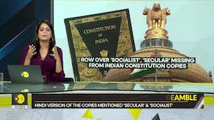 Gravitas: India: MPs receive constitution copies with missing key terms