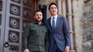 Ukrainian President Zelensky visits Canada, thanks Prime Minister Trudeau for support