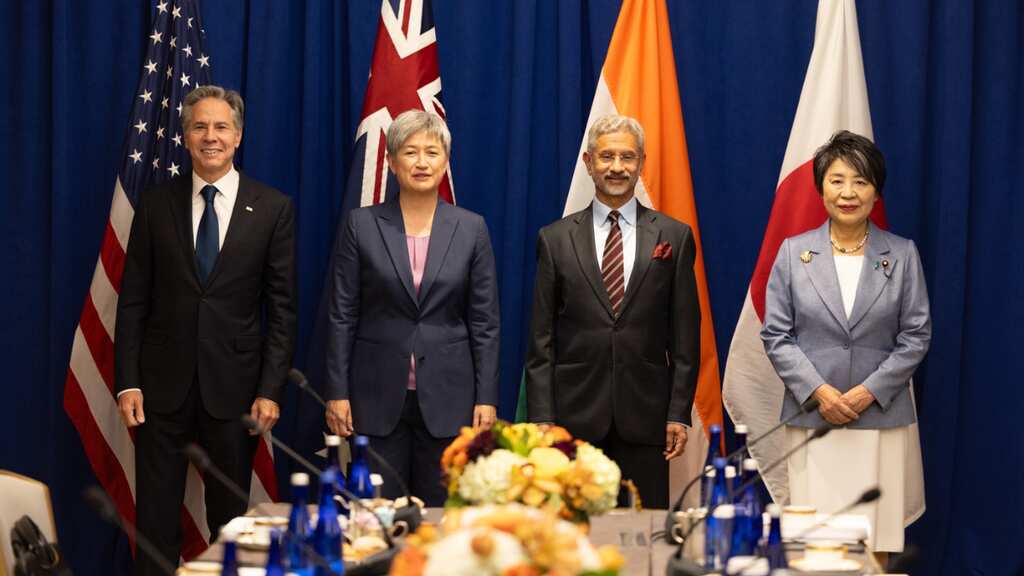 Respect for sovereignty, territorial integrity underpin development of Indo-Pacific: Quad foreign ministers
