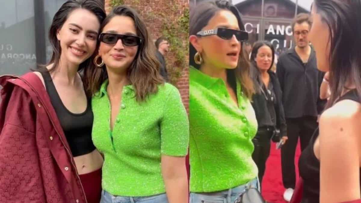 Alia Bhatt catches up with Thai star Davika Hoorne at Milan Fashion Week | Watch viral video Alia Bhatt catches up with Thai star Davika Hoorne at Milan Fashion Week | Watch viral video
