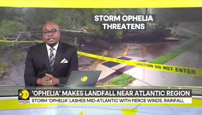 'Ophelia' makes landfall near Atlantic region