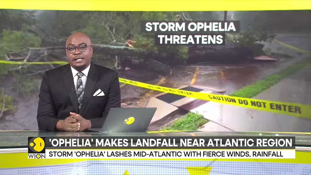 'Ophelia' makes landfall near Atlantic region