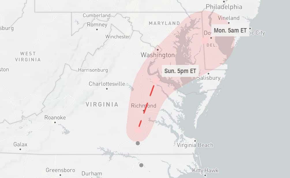 Ophelia storm: Warning downgraded to tropical depression, mid-Atlantic regions on alert