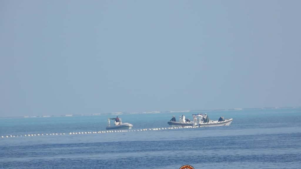 Philippines accuses China of installing 'floating barrier' in South China Sea