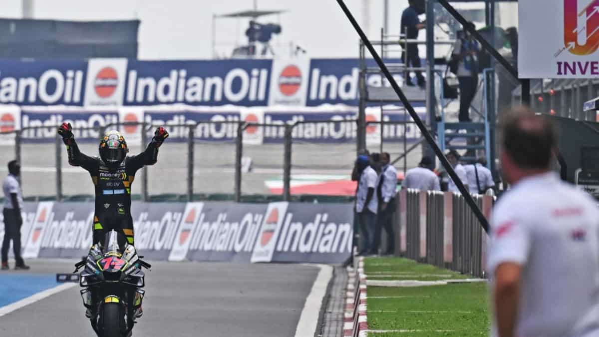 MotoGP India: Marco Bezzecchi wins after world champion Francesco Bagnaia crashes out MotoGP India: Marco Bezzecchi wins after world champion Francesco Bagnaia crashes out