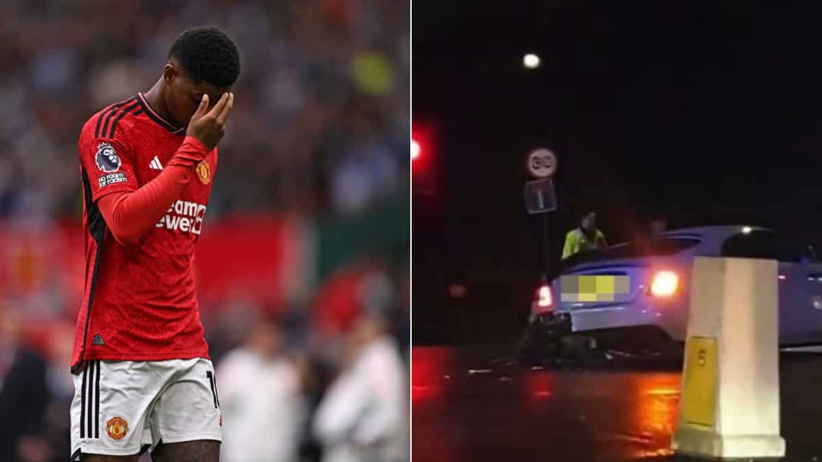 Marcus Rashford escapes unhurt in late-night car accident following Manchester United’s 1-0 win over Burnley