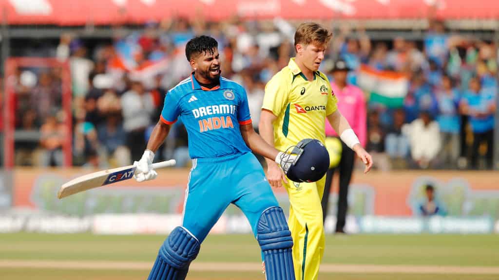 Shreyas Iyer 'thanks himself' for century in Indore ODI against Australia