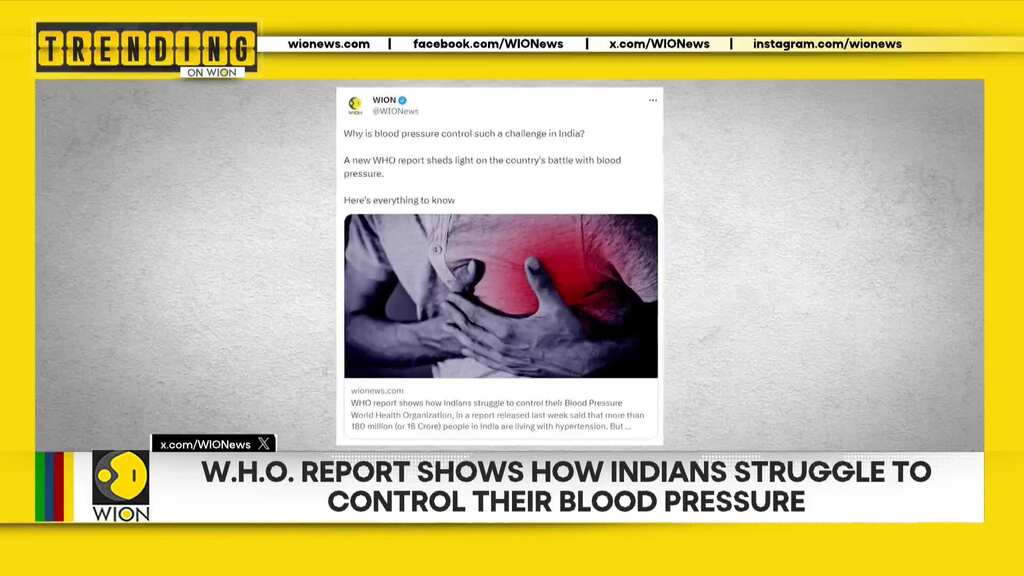 WHO report shows how Indians struggle to control their blood pressure