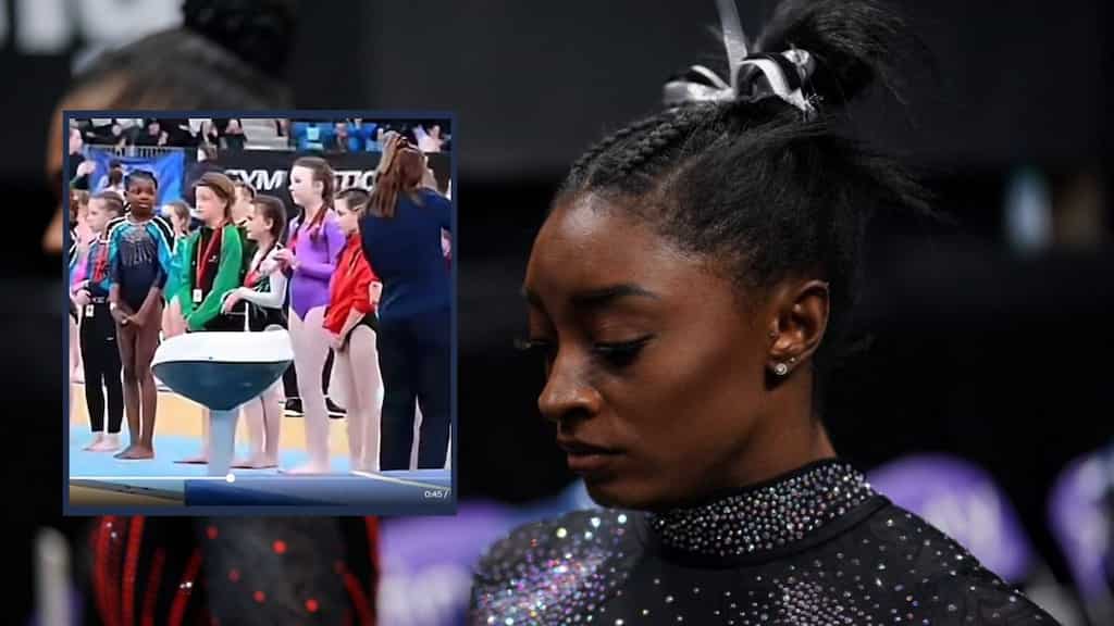 Viral video shows moment young black gymnast faces racism, Simone Biles says it 'broke my heart'