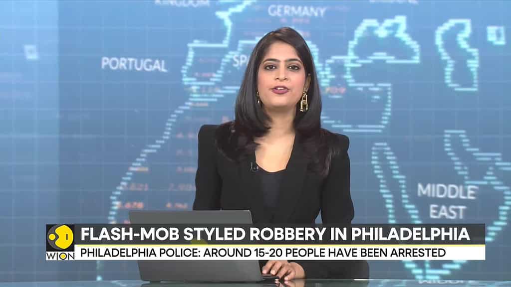 Masked teens wearing hoodies ransack stores in Philadelphia