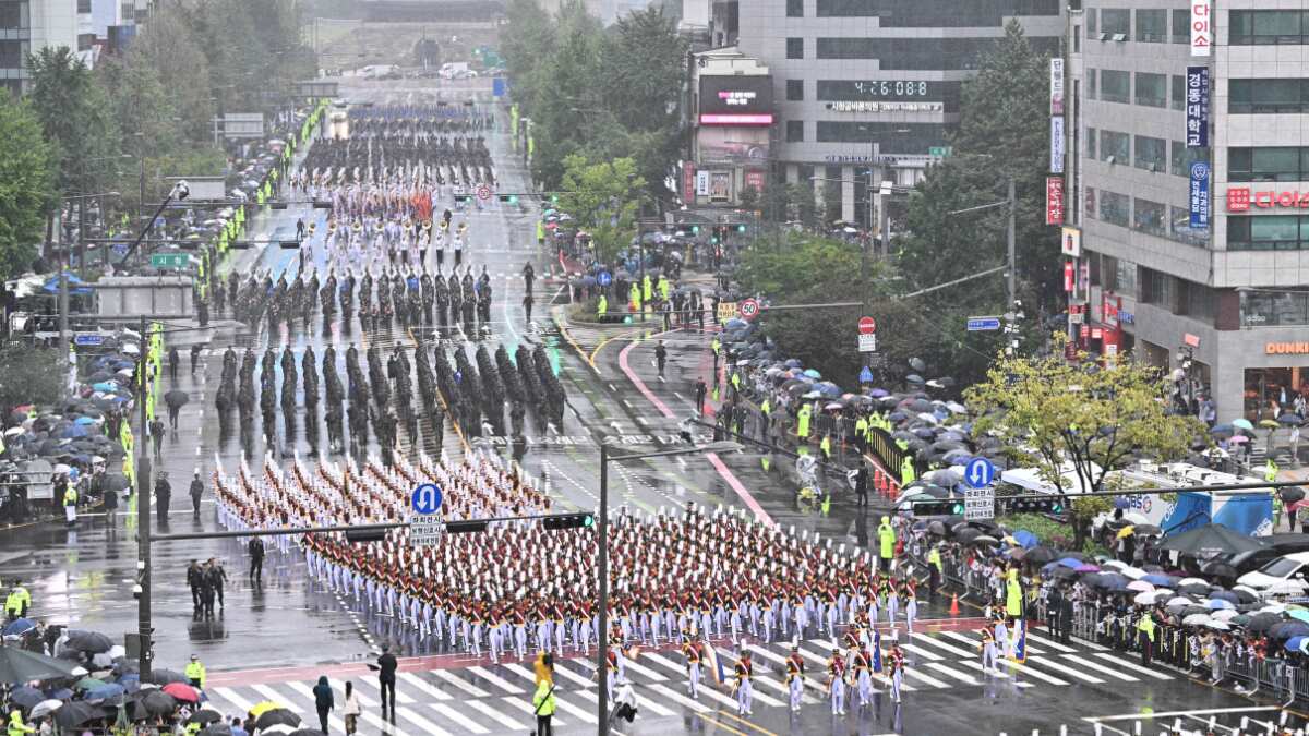 Military parade after a decade