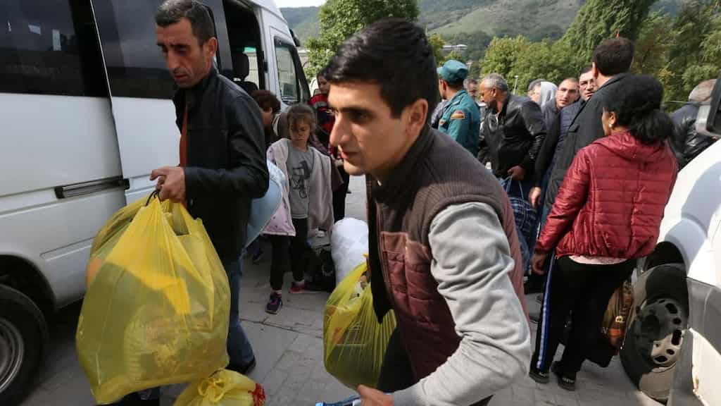 Nagorno-Karabakh conflict: Locals leave for Armenia en masse after Azeri victory claim