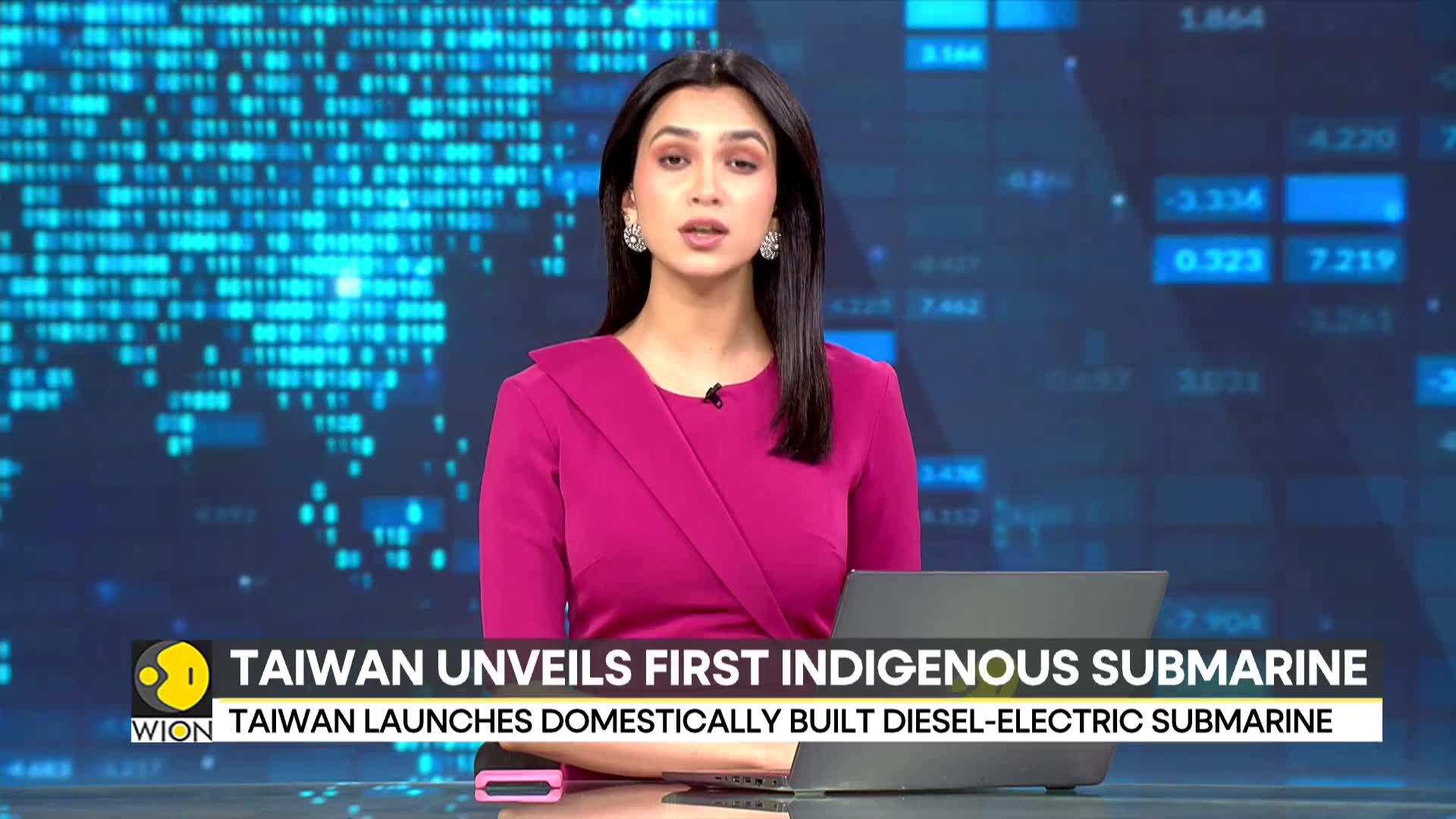 Taiwan unveils first domestically built submarine as China threat grows