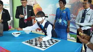 WATCH: 10-year-old Malaysian girl arranges chessboard in seconds while blindfolded, sets world record
