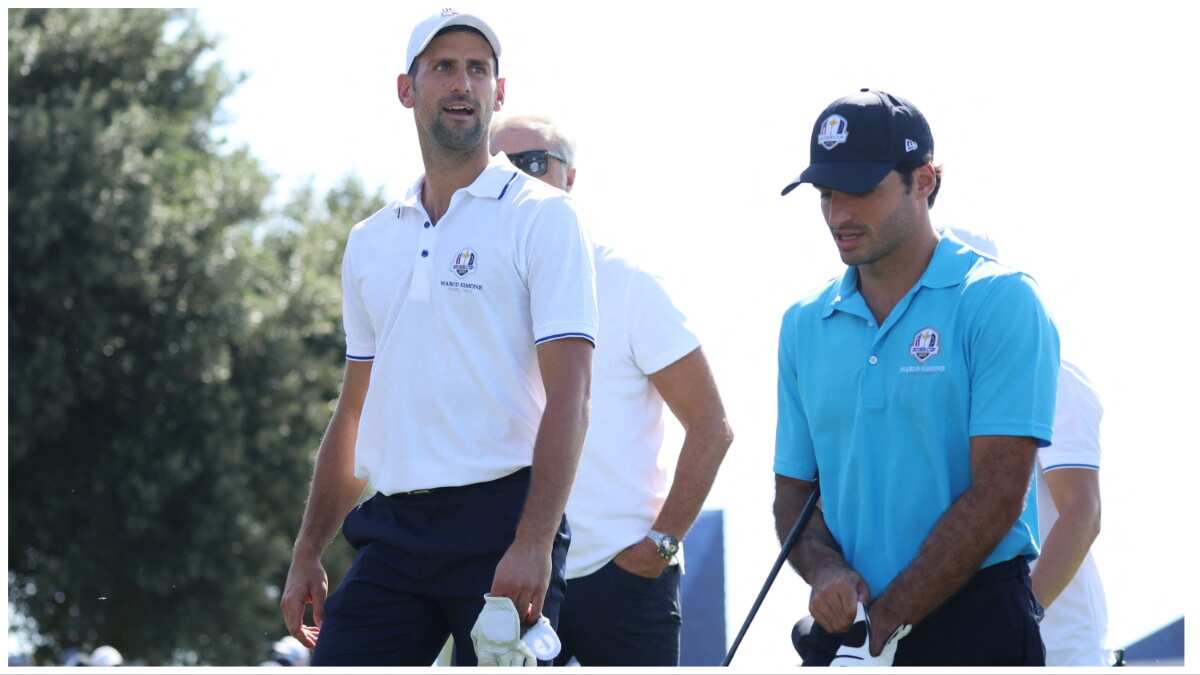 Golf: Tennis world number one Novak Djokovic swaps racket for 'driver ...