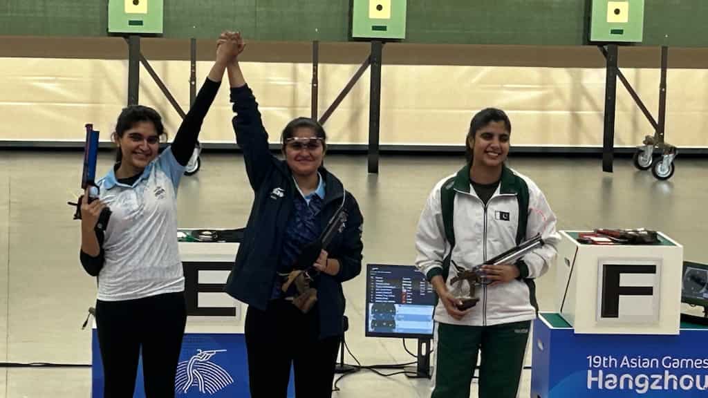 Asian Games 2023: Palak Gulia wins gold in women’s 10m air pistol, compatriot Esha Singh bags silver