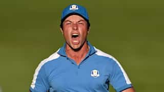 Golf: Late drama ensures Europe extend Ryder Cup lead to five