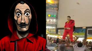 Viral video: Jaipur man attempts to recreate Money Heist scene atop his car; gets arrested