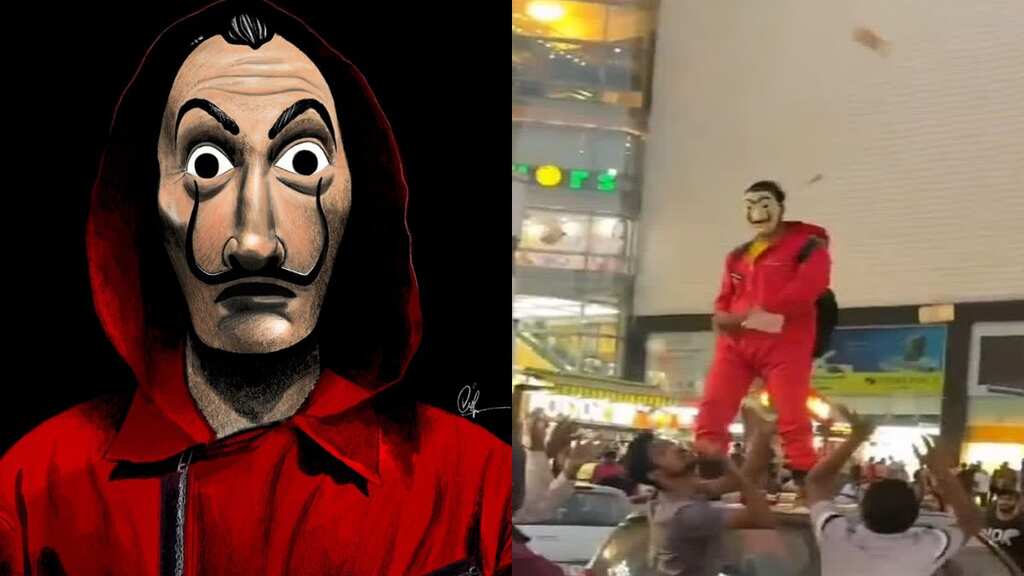 Viral video: Jaipur man attempts to recreate Money Heist scene atop his car; gets arrested
