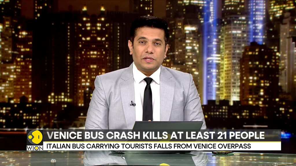 Italy: At least 21 dead after bus falls from bridge in Venice