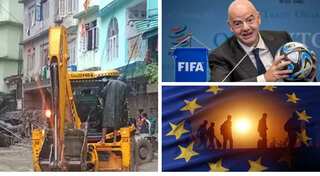 Top 10 world news: Flash floods in India's Sikkim kill 8, FIFA announces 2030 WC venue, and more