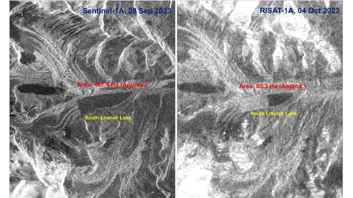What do the satellite images show?