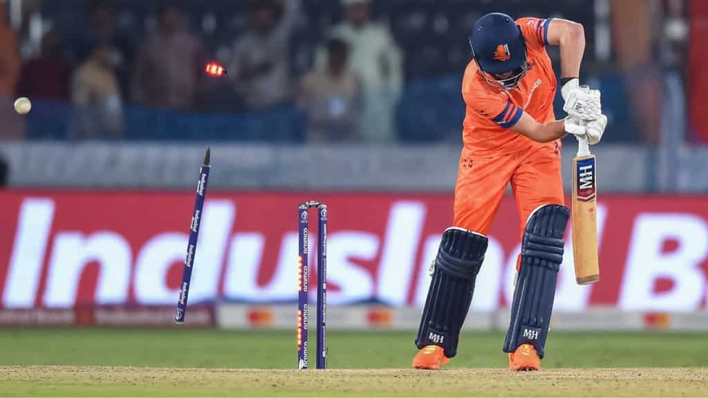 ODI World Cup 2023: Watch Pakistan pacer Haris Rauf sends stumps flying vs Netherlands to light up tournament