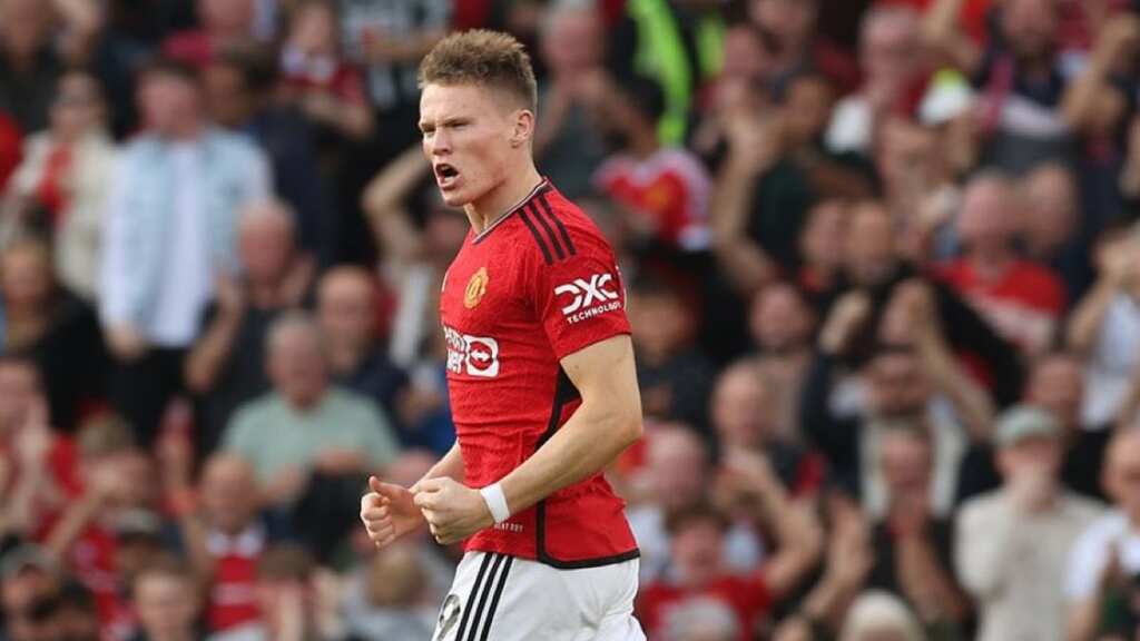 Premier League: Scott McTominay's dramatic double lifts Man Utd as 10-man Spurs go top