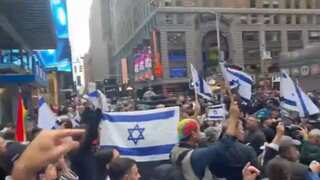 Israel, Palestine supporters clash in Times Square amid Hamas attack | Watch