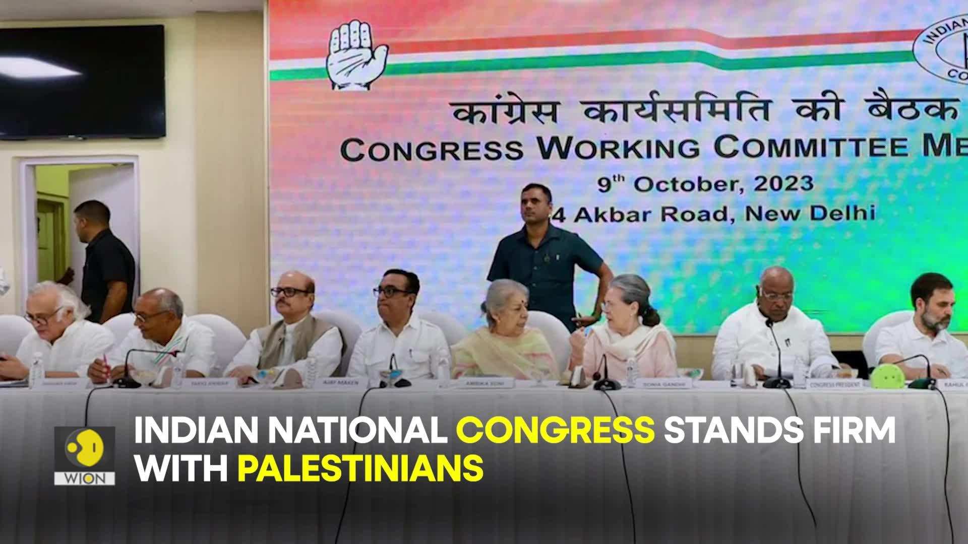 IsraelPalestine War India’s Congress extends support for Palestinians