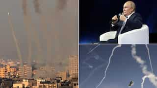 Top 10 world news: Rockets fired from Gaza towards Israel, Putin says Israel conflict 'example' of US failure