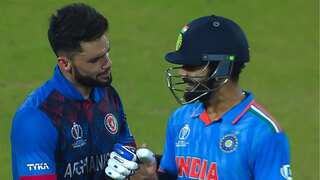 ODI World Cup 2023: WATCH - Virat Kohli and Naveen ul Haq close IPL fight with hug during India vs Afghanistan