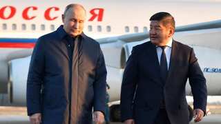 Putin arrives in Kyrgyzstan for his first international trip since ICC arrest warrant