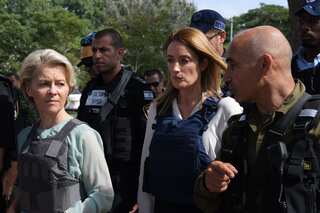 Israel-Hamas war: EU chief enters protected shelter amid sirens in Tel Aviv
