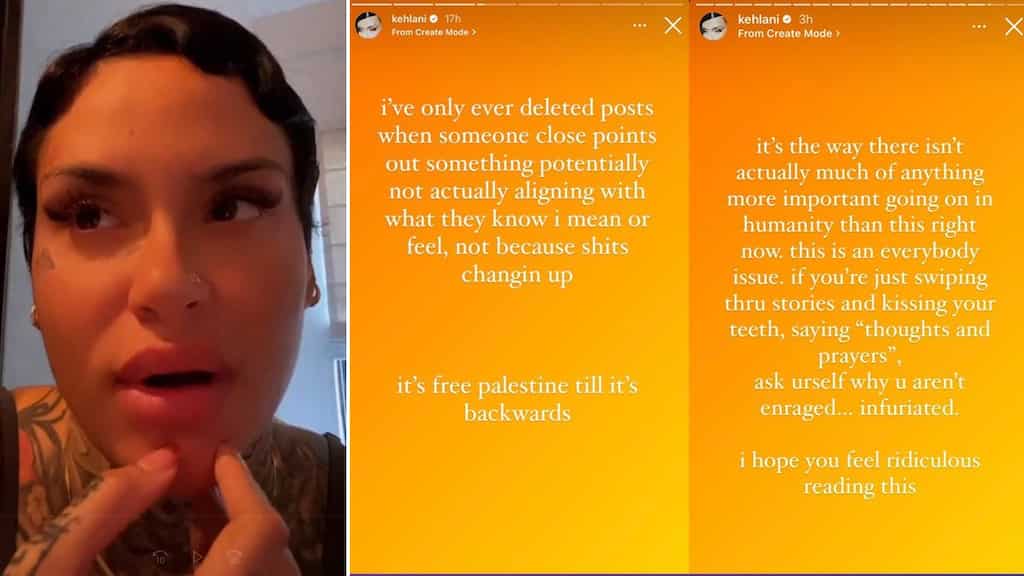 Singer Kehlani supports Palestine amid Israel-Hamas conflict; calls out other celebs for remaining silent