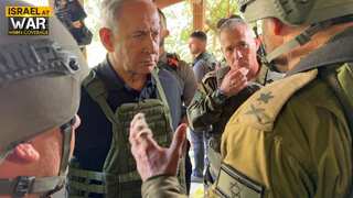 'We are all ready': Israeli PM Netanyahu visits areas of Hamas assault for the first time