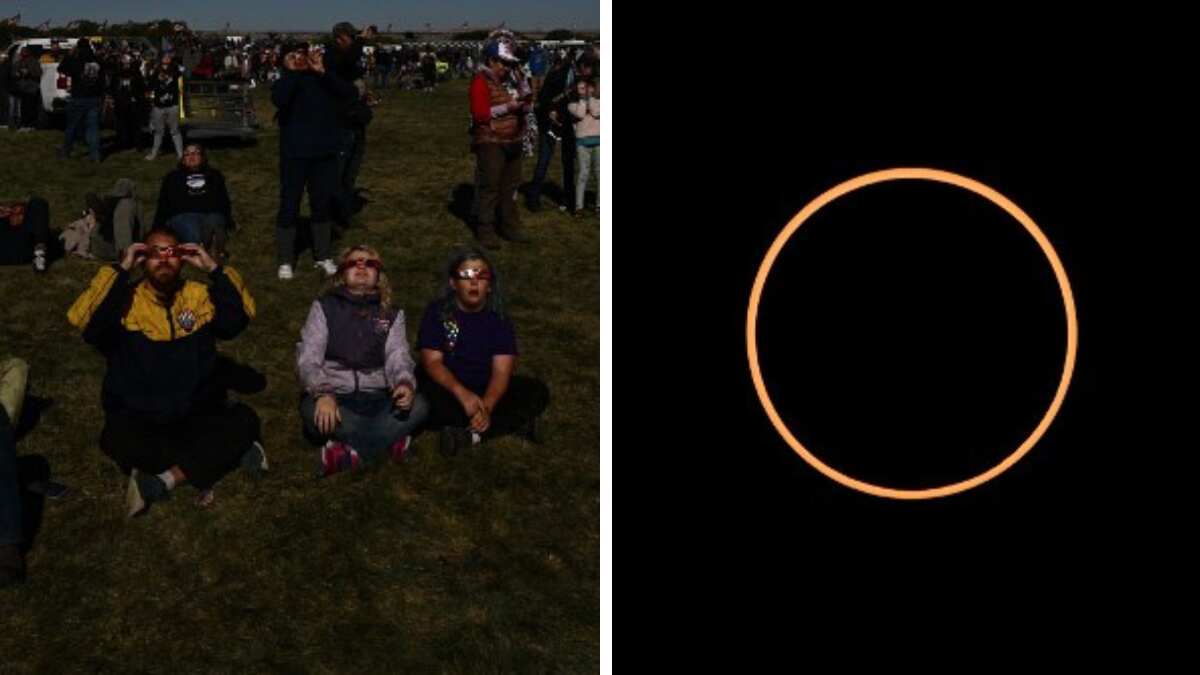 IN PICS Annular solar eclipse 2023 'Ring of Fire' eclipse seen in US