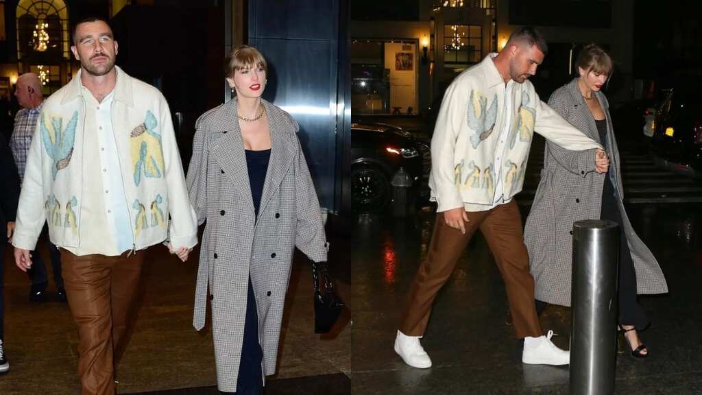 Taylor Swift, Travis Kelce spotted holding hands in New York; see their first PDA photos