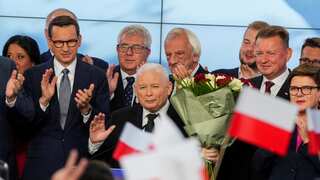 Poland election: Opposition parties led by Donald Tusk tipped to win parliamentary majority