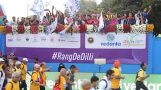New Delhi Half Marathon: 35,000 people run in Indian capital to score for zero hunger