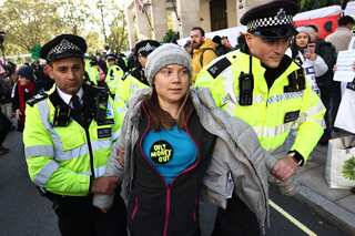 Activist Greta Thunberg detained at London climate protest