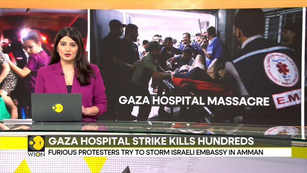 Israel-Palestine War: Furious protesters try to storm Israeli embassy in Amman