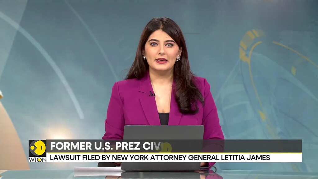 US: Donald Trump appears in New York court for civil fraud trial