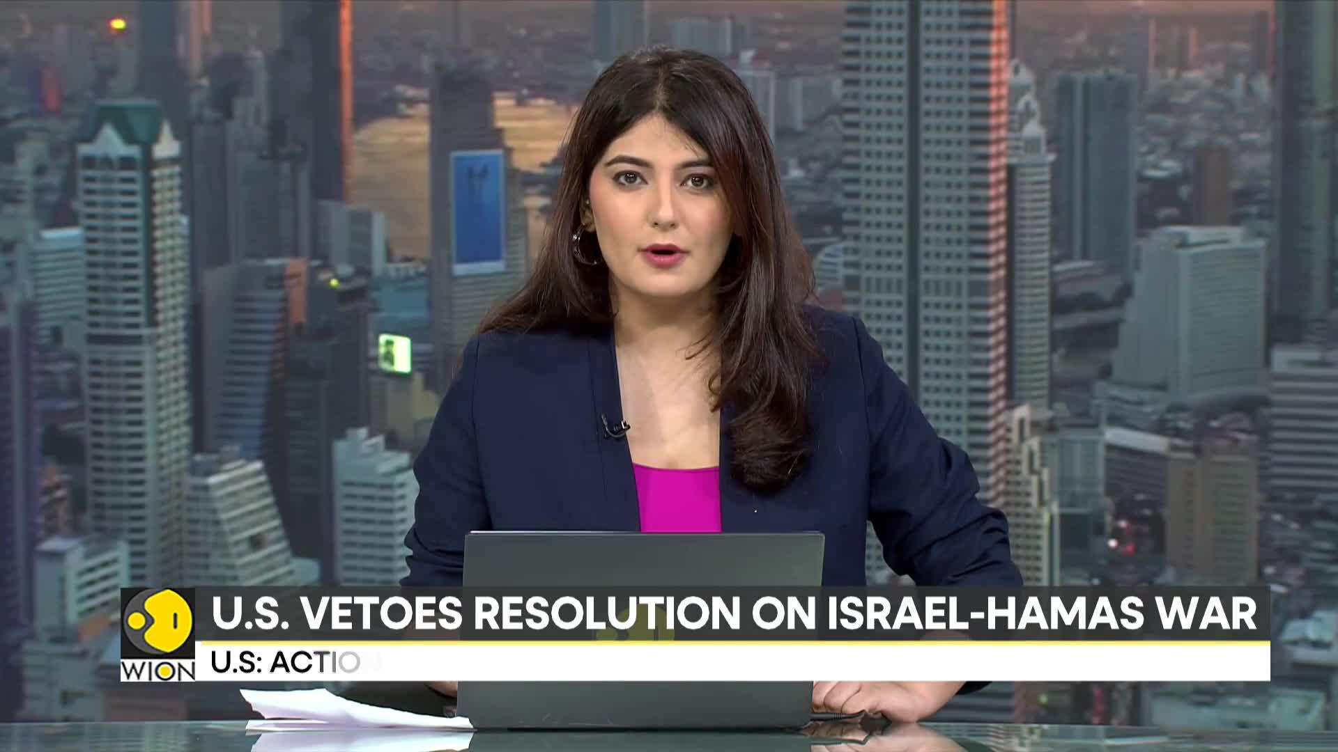 US vetoes UN resolution calling for humanitarian pause in Israel-Hamas ...