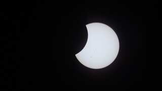 This picture of annular solar eclipse snapped from 260 miles above Earth is quite riveting