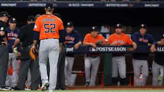 MLB: Houston Astros pitcher Bryan Abreu banned two games for throwing at Ranger Adolis Garcia