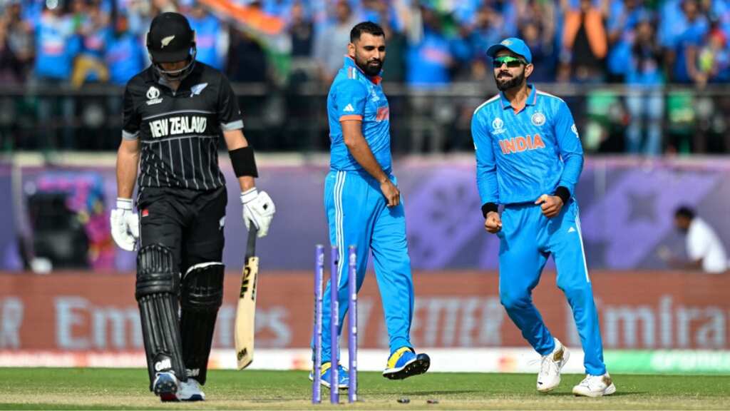 ODI World Cup 2023: WATCH | Mohammed Shami takes wicket on first ball in tournament in India vs New Zealand